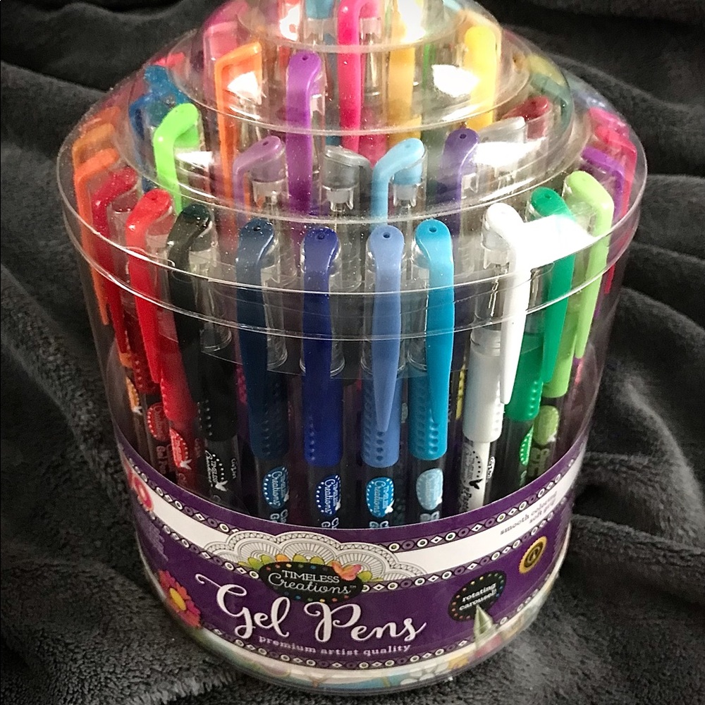 Beautiful Glitter, Metallic, Neon and Pastel Gel Pens